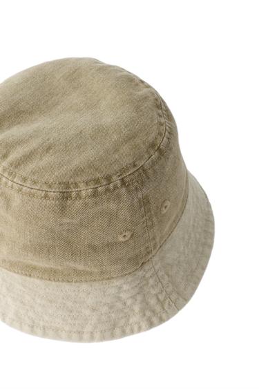 COLORBLOCK BUCKET HAT — Ecru / Khaki 2