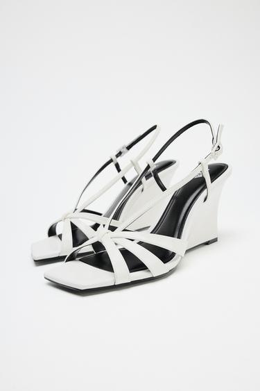 PATENT-EFFECT WEDGE - white by Zara - Image 3