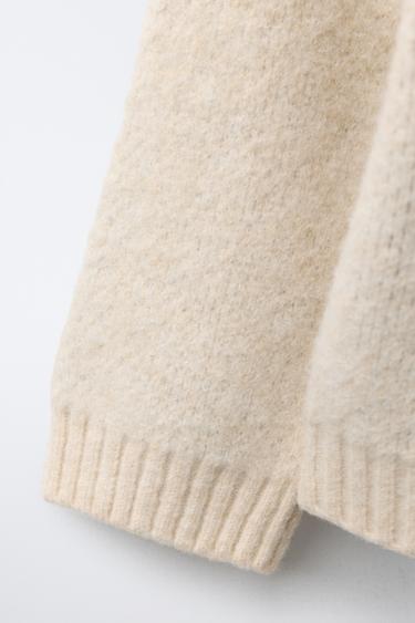 PULL EN MAILLE AVEC OURS - Écru de Zara - Image 3