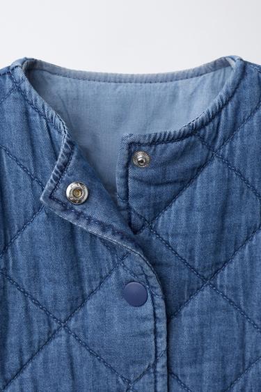 QUILTED DENIM JACKET - Blue by Zara - Image 2
