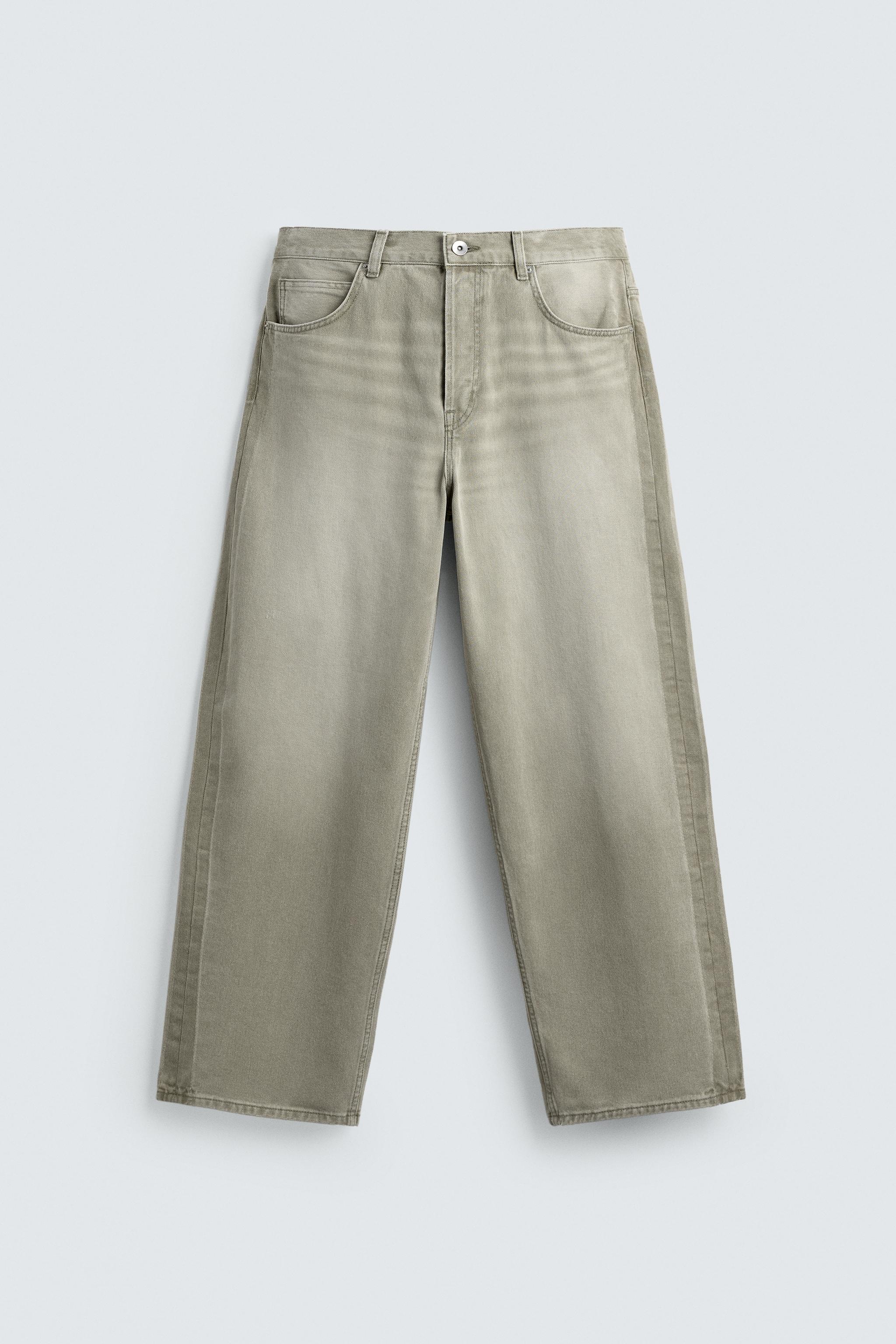 CONTRAST STRAIGHT FIT JEANS
