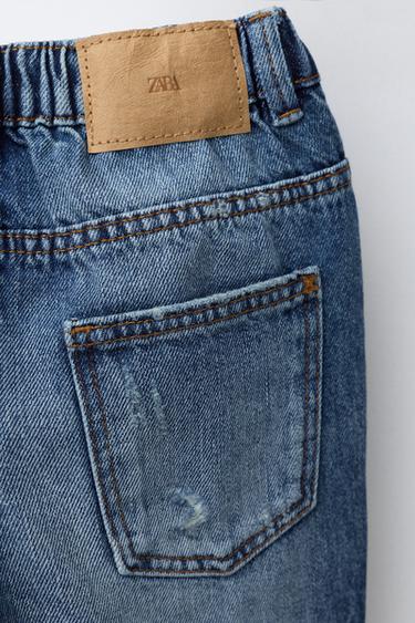 RIPPED BAGGY JEANS - Blue by Zara - Image 3