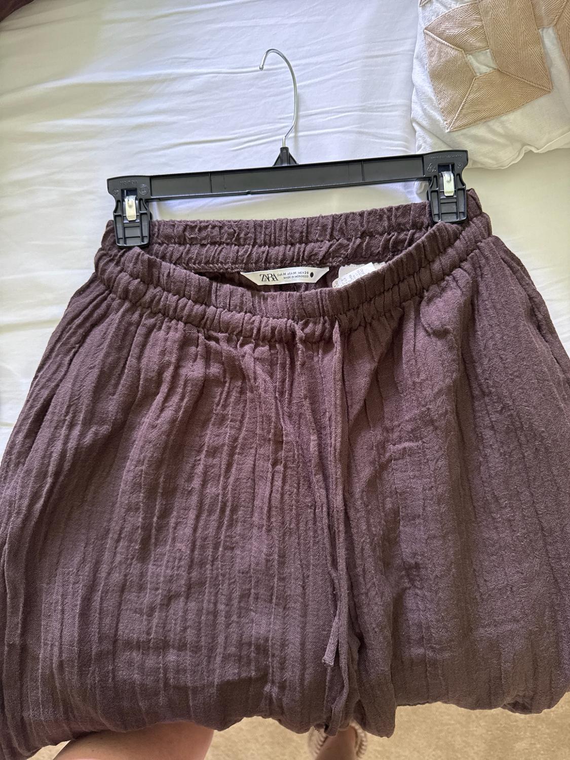 LINEN BLEND PALAZZO PANTS - Image 3