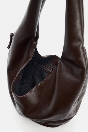 MAXI SAC SEAU AVEC FERMETURE ÉCLAIR LATÉRALE - Bordeaux de Zara - Image 5