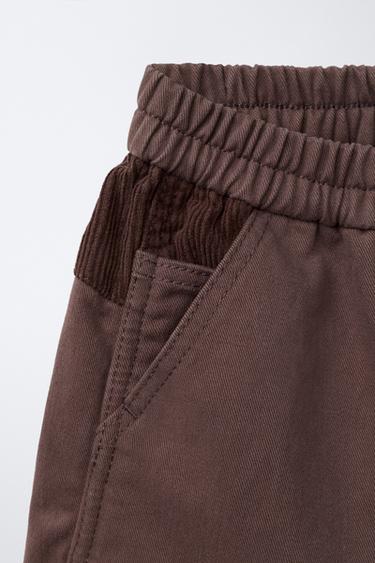 PANTALON BALLON BIMATIÈRE - Marron de Zara - Image 2