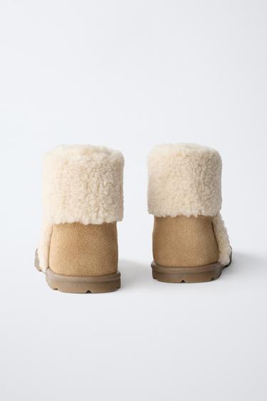 BOTTES DOUBLÉES BAREFOOT - Marron de Zara - Image 6