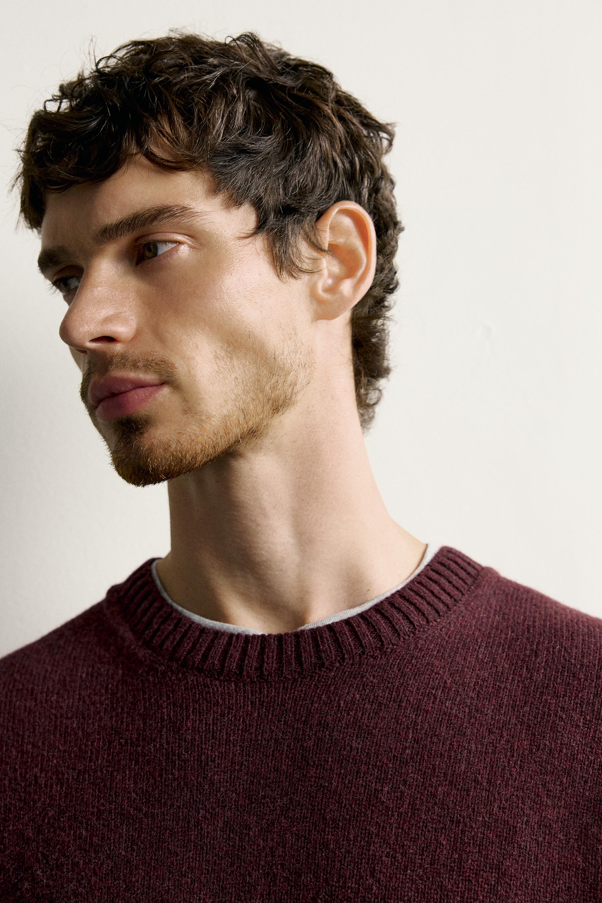 REGULAR FIT WOOL BLEND SWEATER