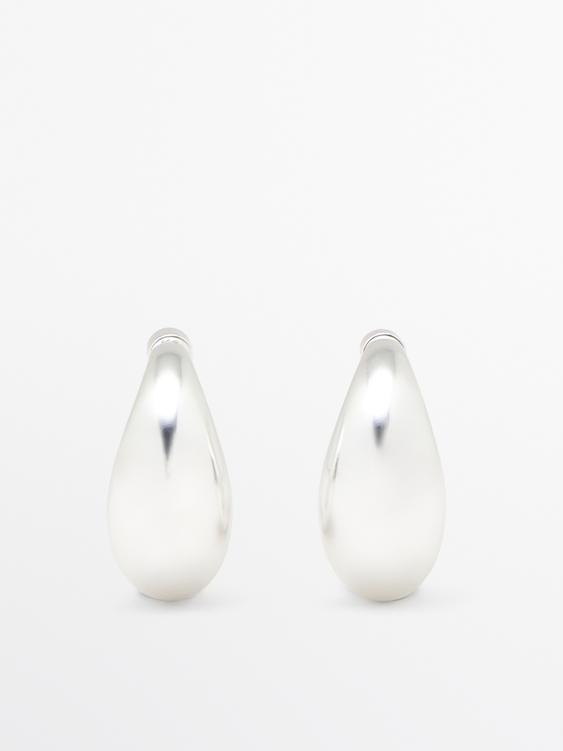 Half-moon hoop earrings from Zara - $70