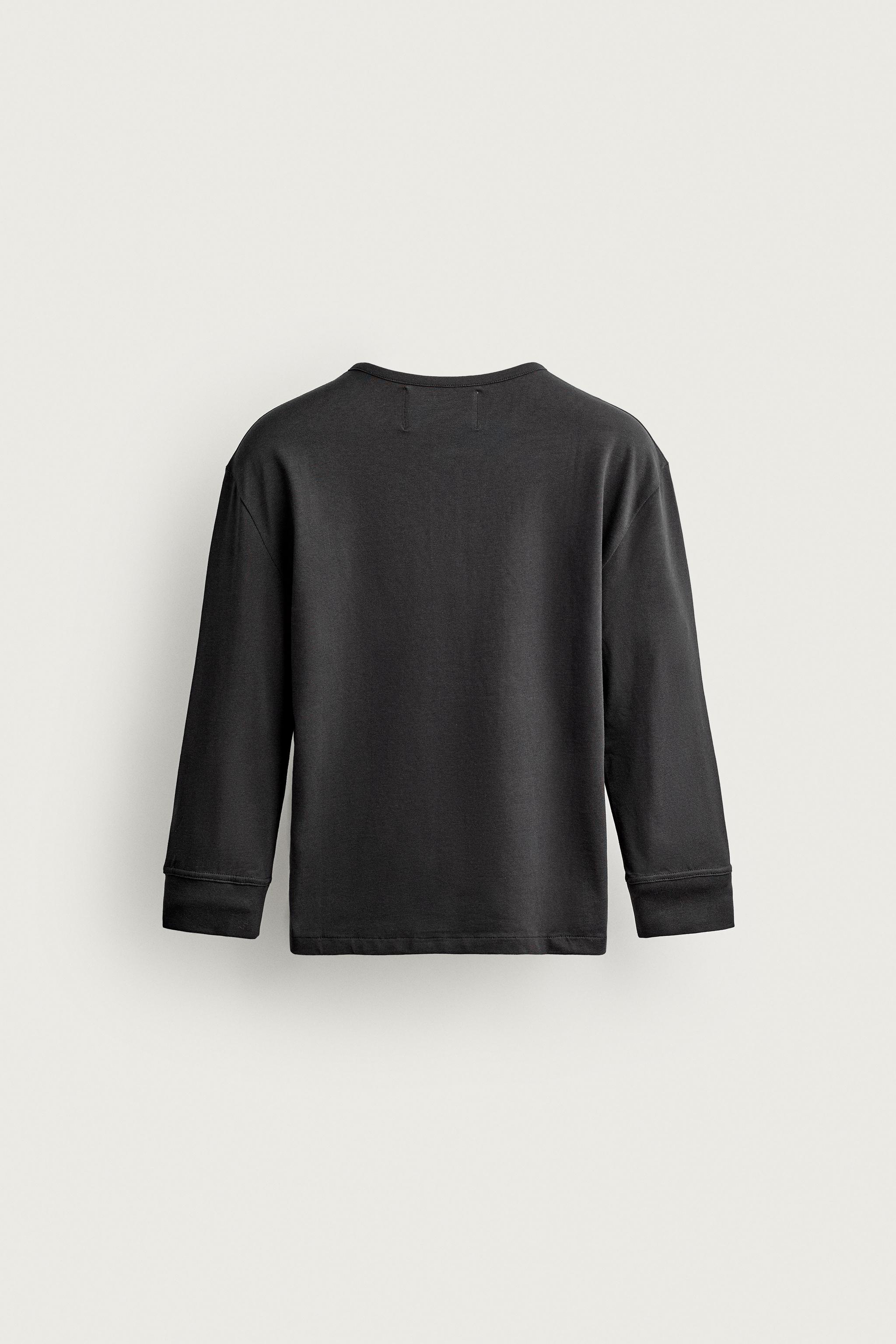 Zara DÜĞMELİ YAKA CROPPED FIT T-SHIRT görsel 2