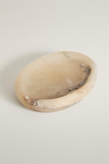 ALABASTER BATHROOM SOAP DISH — Beige 2