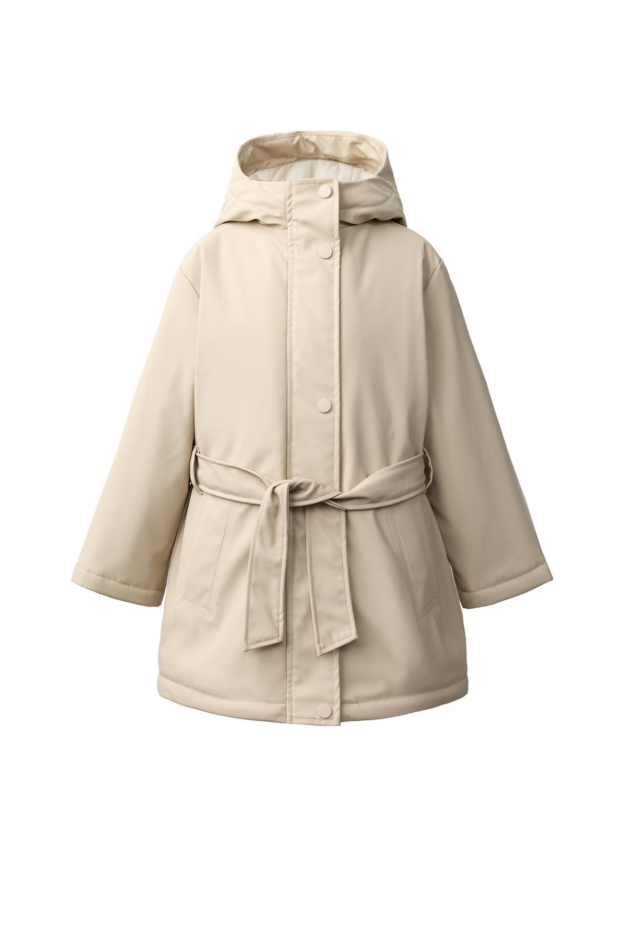 RUBBERISED WATER-REPELLENT RAINCOAT WITH BELT