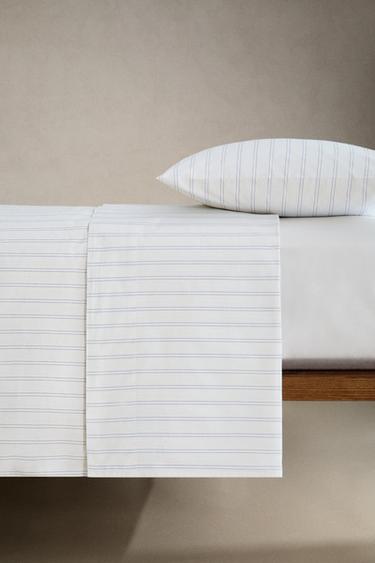 COTTON DUVET COVER WITH DOUBLE STRIPES - Oyster-white by Zara - Image 2