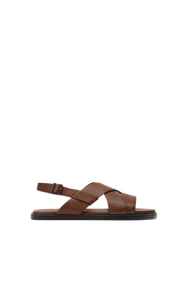 LEATHER SANDALS WITH STRAPS
