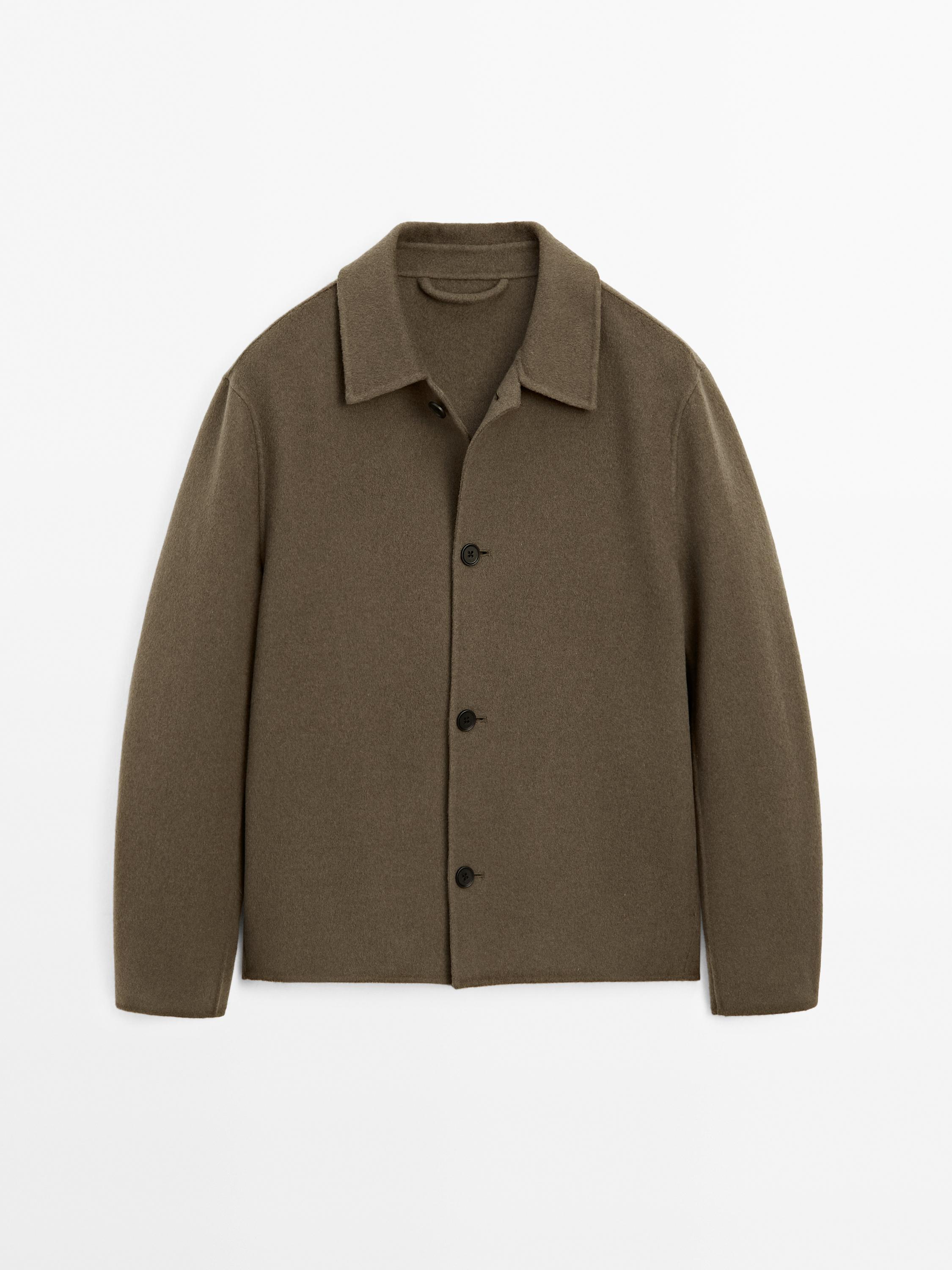 Blouson en laine mélangée