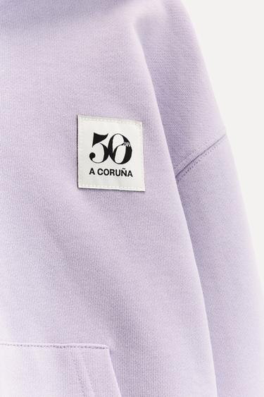 1/2-6 ANS/ SWEAT ZIPPÉ ÉTIQUETTE 50TH ANNIVERSARY - Lilas de Zara - Image 2