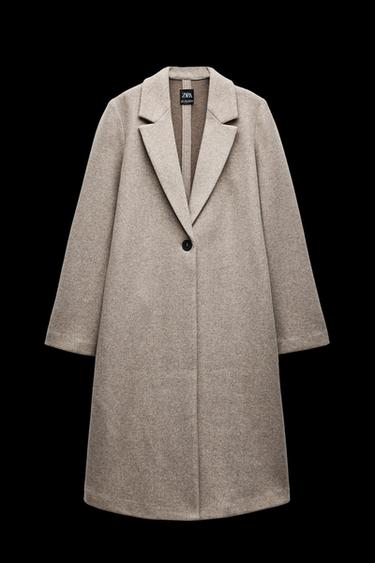 SOFT BUTTON COAT - Beige marl by Zara - Image 0