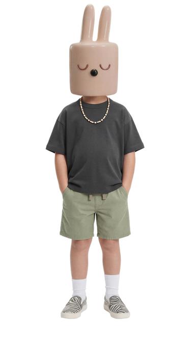 برمودا CHINA بأربطة - أخضر by Zara