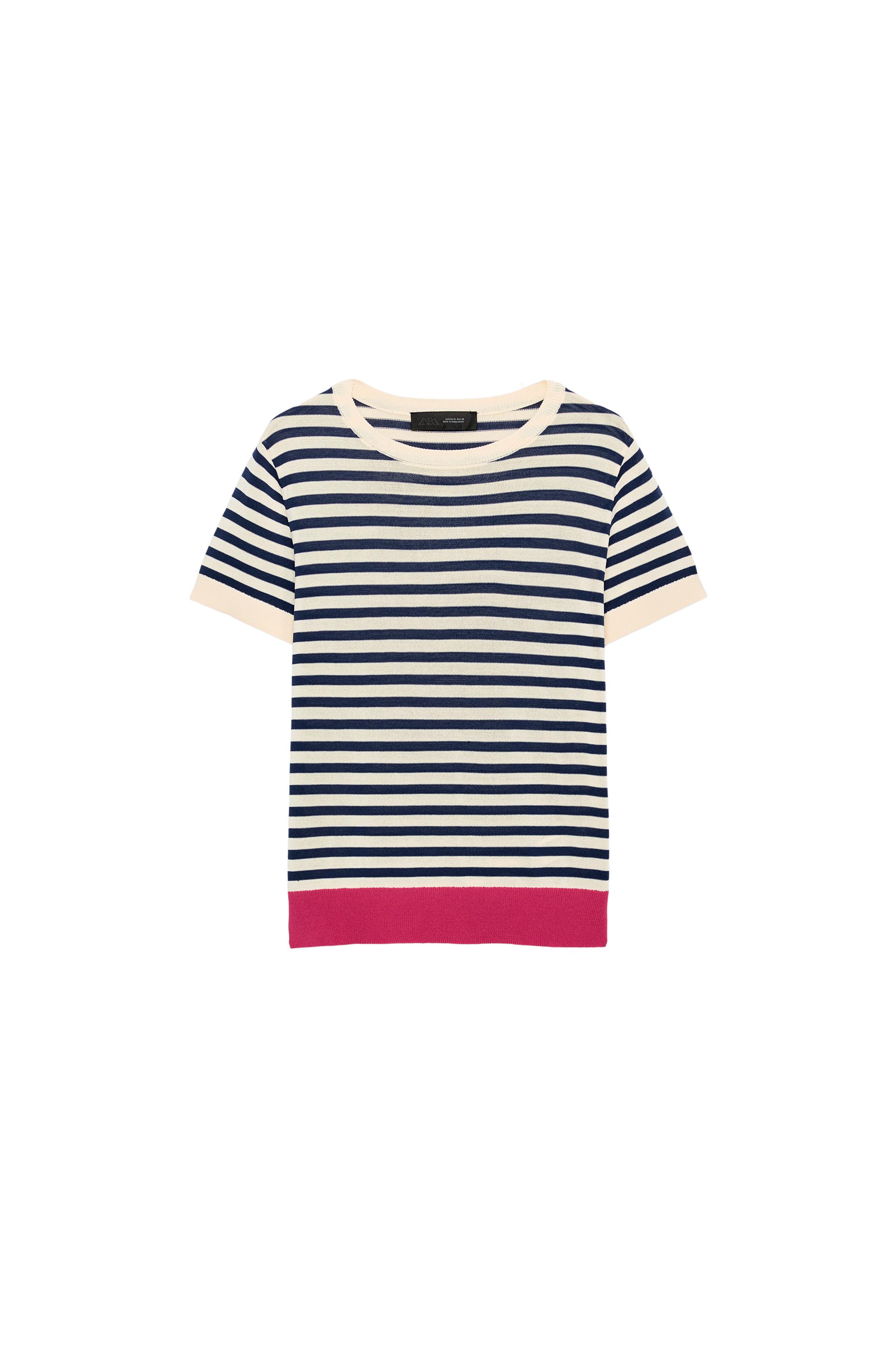 STRIPED KNIT TOP