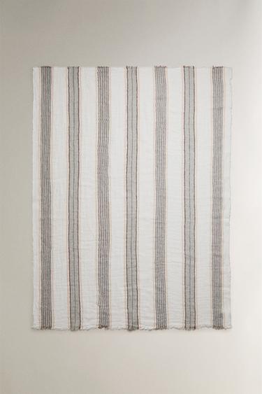 Zaras RUTIG LINNEPLÄD - randing - Bild 0