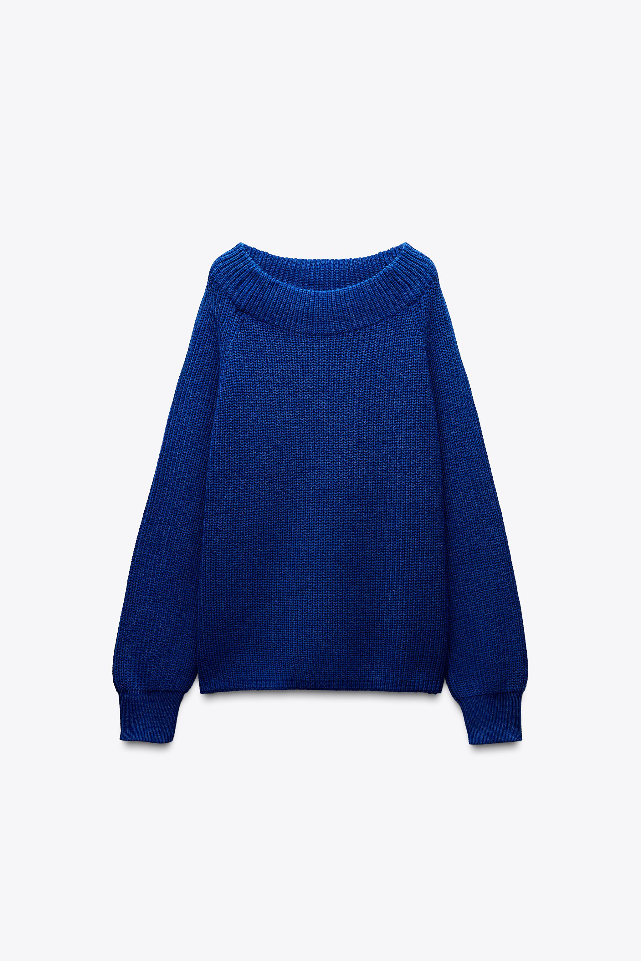 プレーン ニットセーター - 濃青 | ZARA Japan / 日本