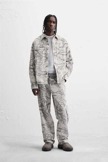 SOBRECAMISA ESTAMPADO ABSTRACTO - Gris de Zara - Imagen 0