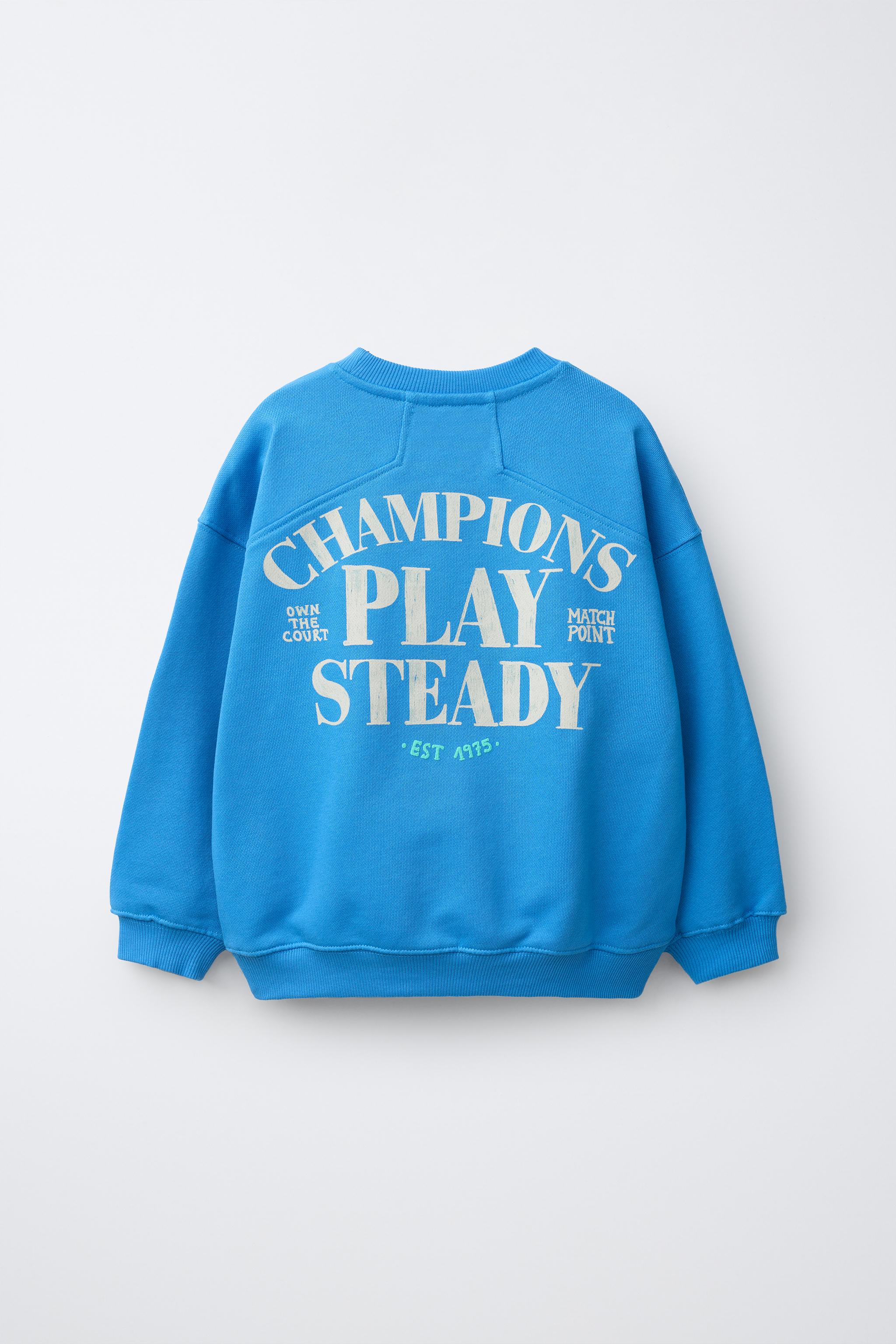 Zara TENNIS EMBROIDERY SWEATSHIRT — фото 3