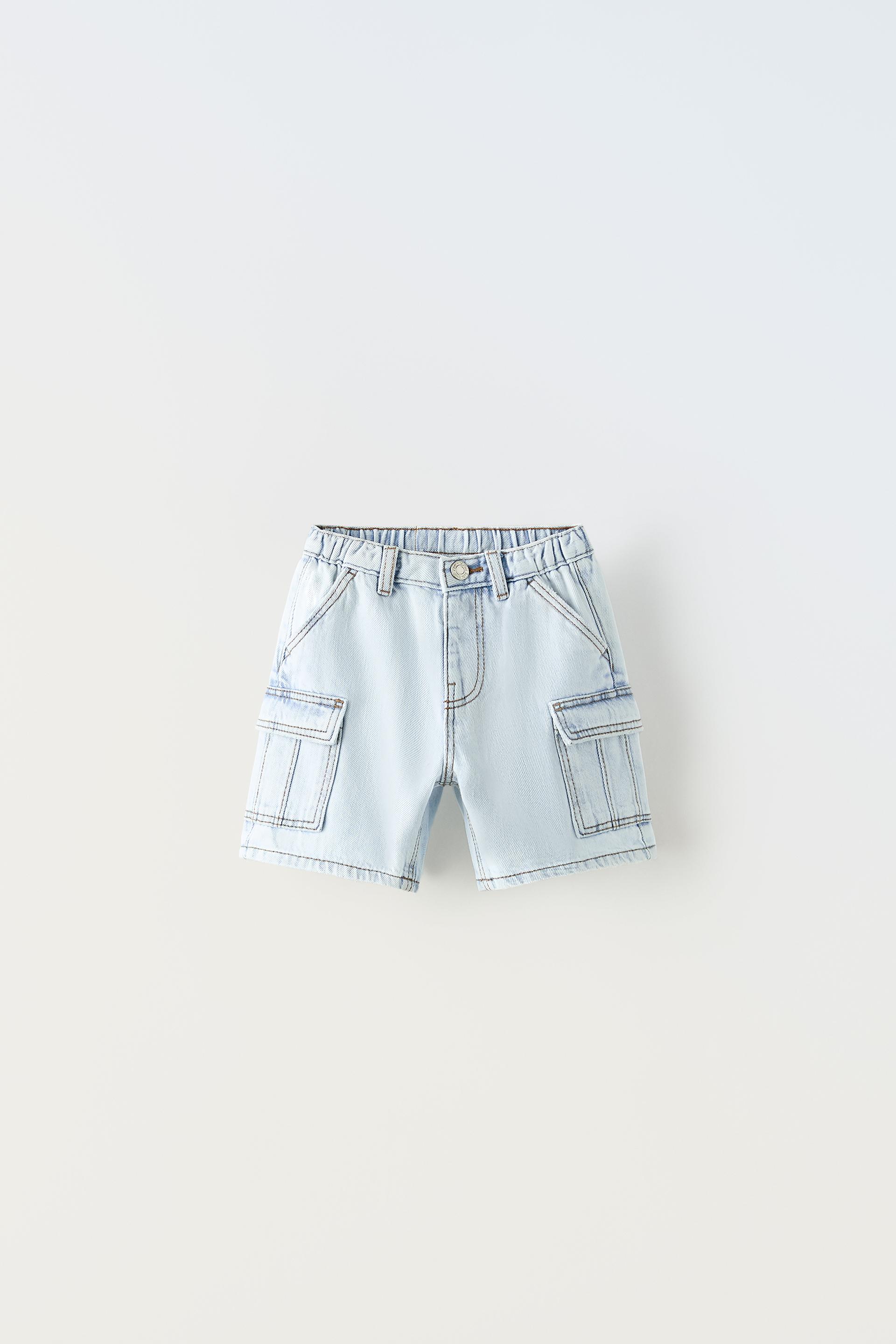 CARGO BERMUDA JORTS - Light blue | ZARA United Kingdom