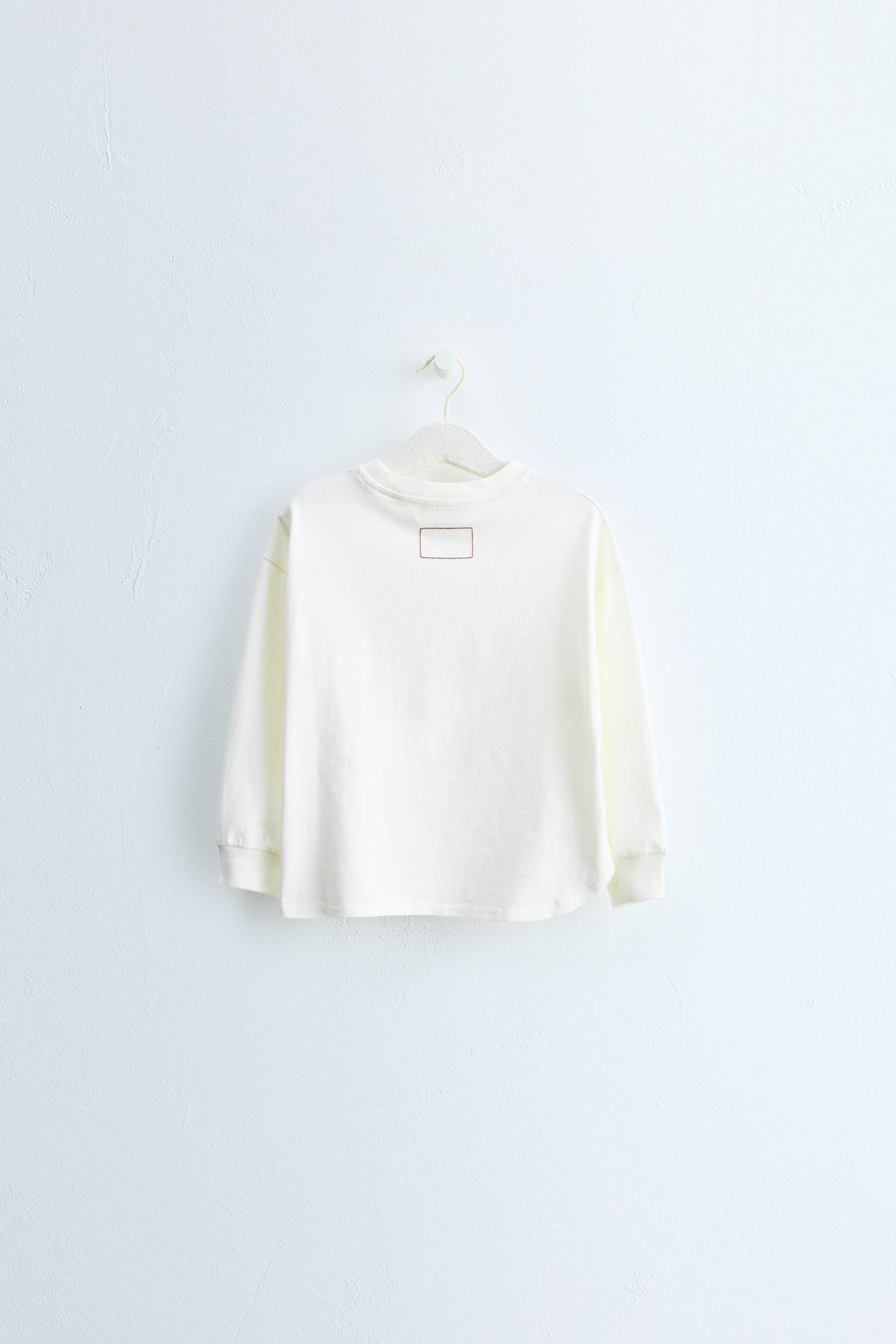 ZARA TIMELESS - PLAIN CUFF T-SHIRT — White