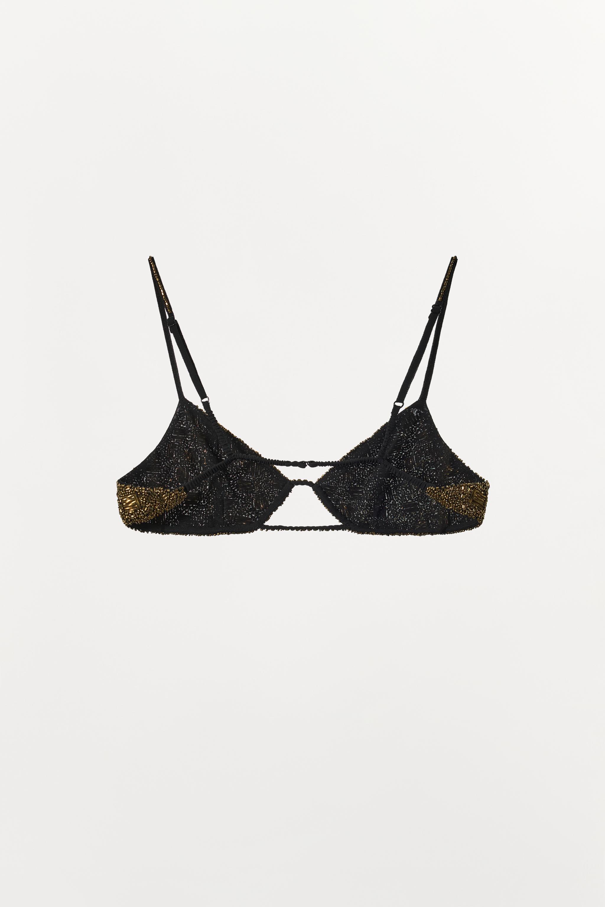 LIMITED EDITION BEADED TRIANGLE BRA