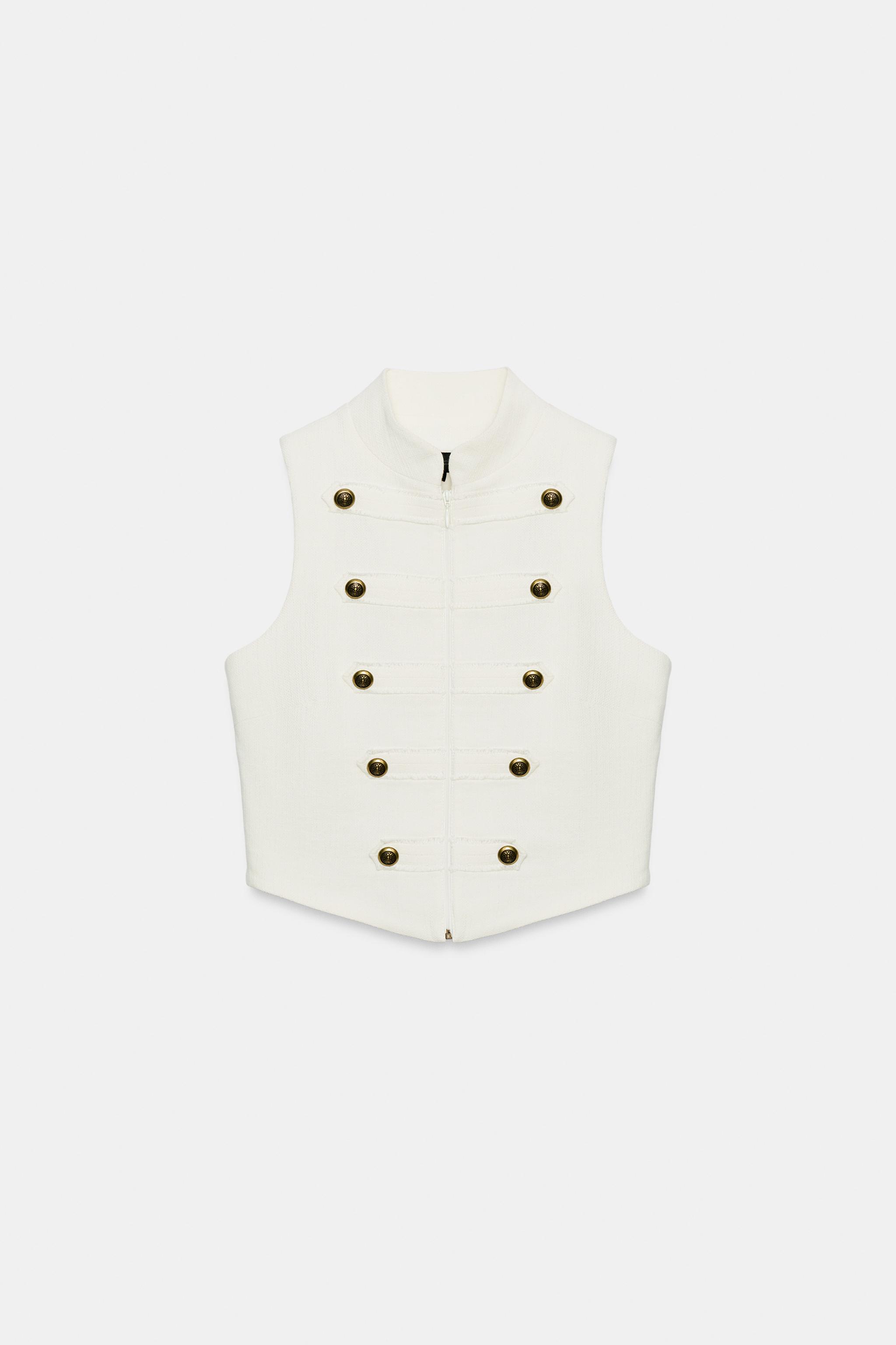 Zara Halter Düğmeli Yelek görsel 6