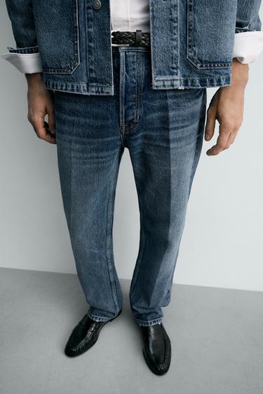STRAIGHT-LEG JEANS - Mid-blue by Zara - Image 5