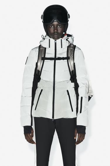Zara DOWN JACKET WATER RESISTANT AND WIND PROTECTION RECCO® TECHNOLOGY SKI COLLECTION – crna / bela