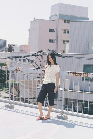 ZW 컬렉션 롱 데님 버뮤다 팬츠 - Zara 블루