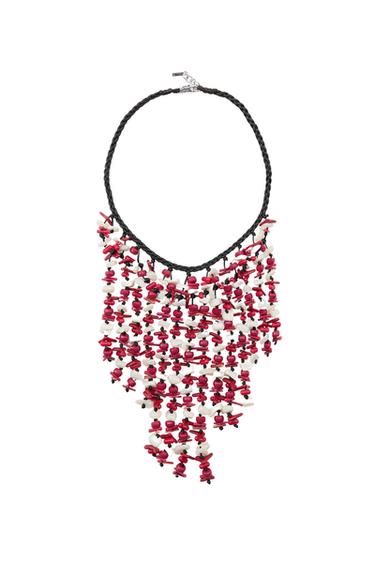 SEASHELL CASCADE NECKLACE - Black by Zara - Image 0