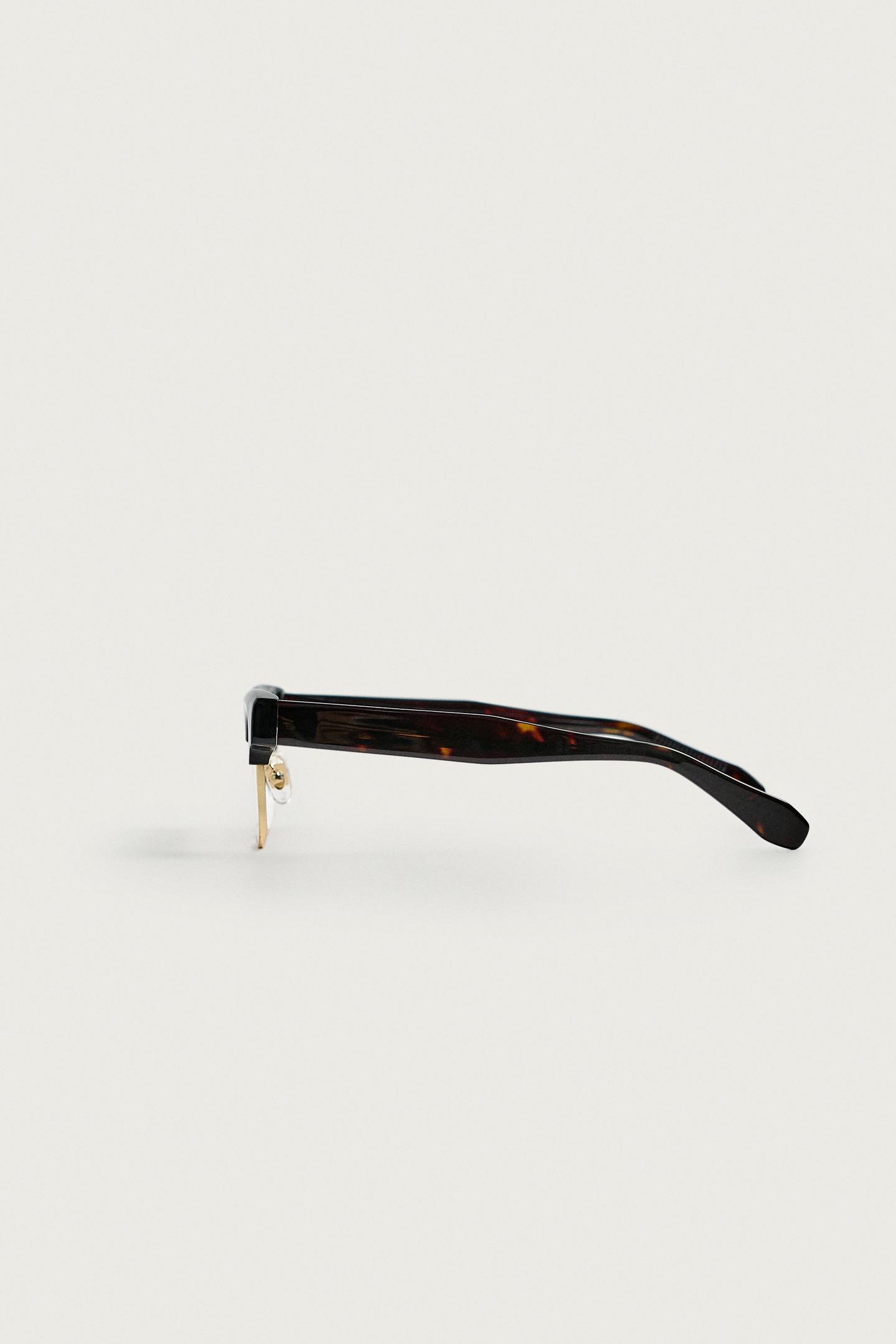 Zara Combination Acetate Glasses, цвет: Чёрный — фото 4