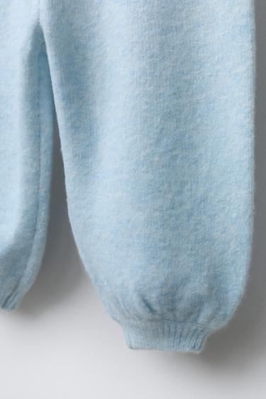 KNIT JOGGERS - Pastel blue by Zara - Image 3