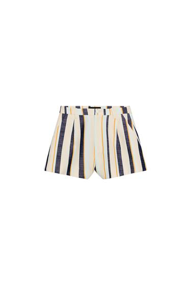 SHORTS ME VIJË PALE ZW COLLECTION - Shumëngjyrëshe nga Zara