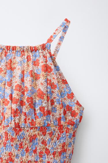 FLORAL FRILL PLAYSUIT - Red by Zara - Image 2