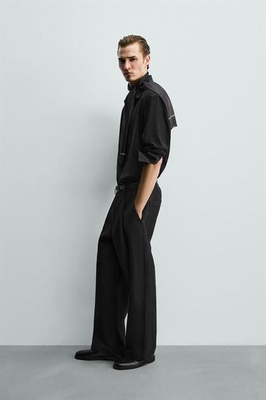 CHEMISE FLUIDE COUPE DÉCONTRACTÉE - Noir de Zara - Image 3