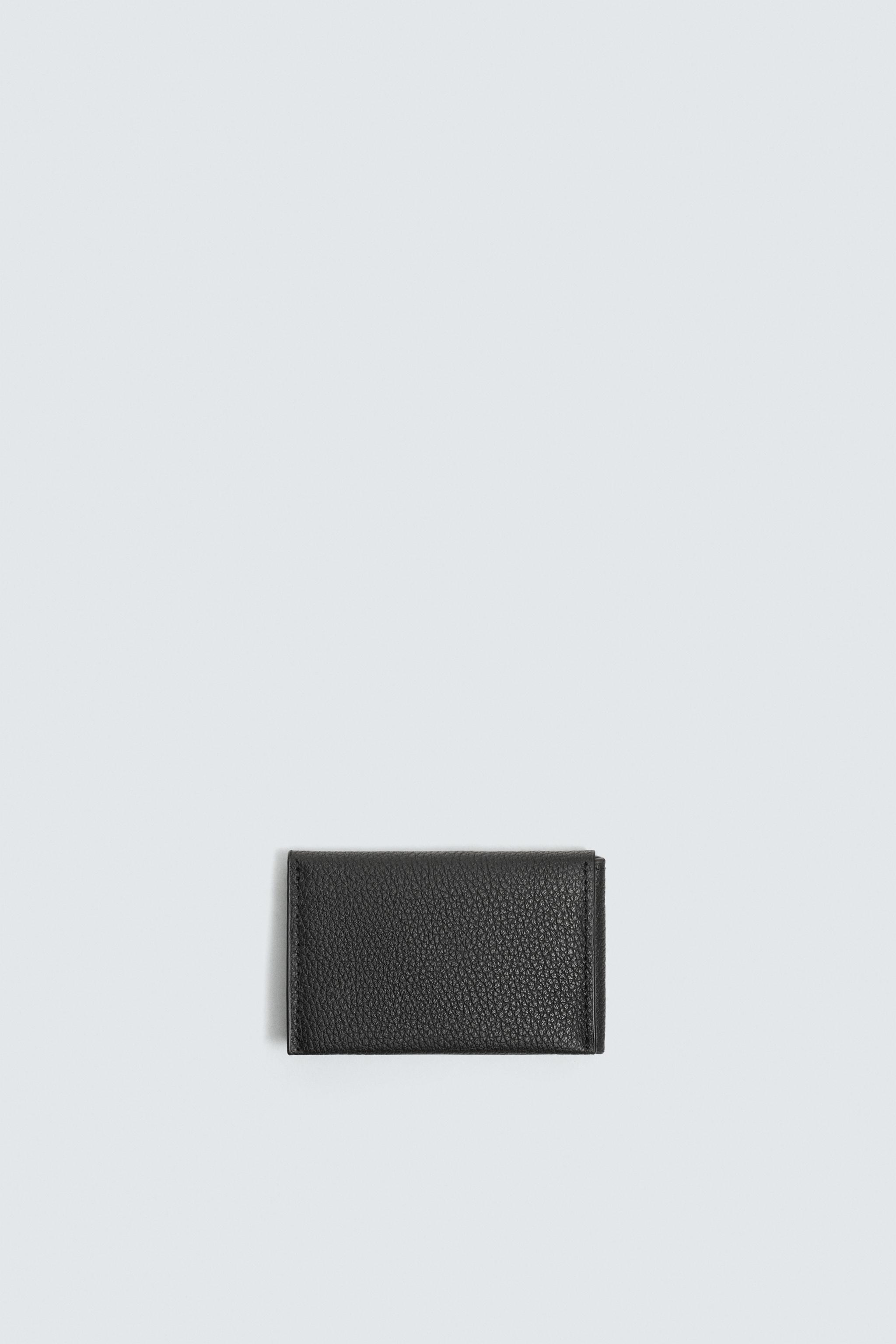 PORTE-CARTES PLIABLE EN CUIR