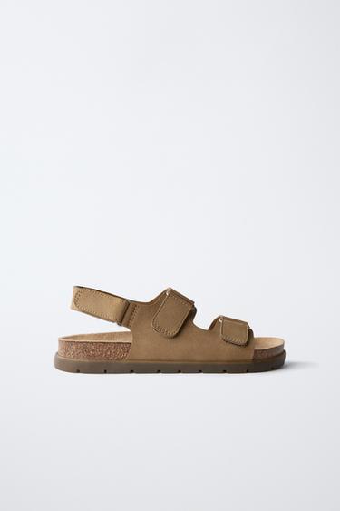Zara STRAPPY SANDALS - Brown