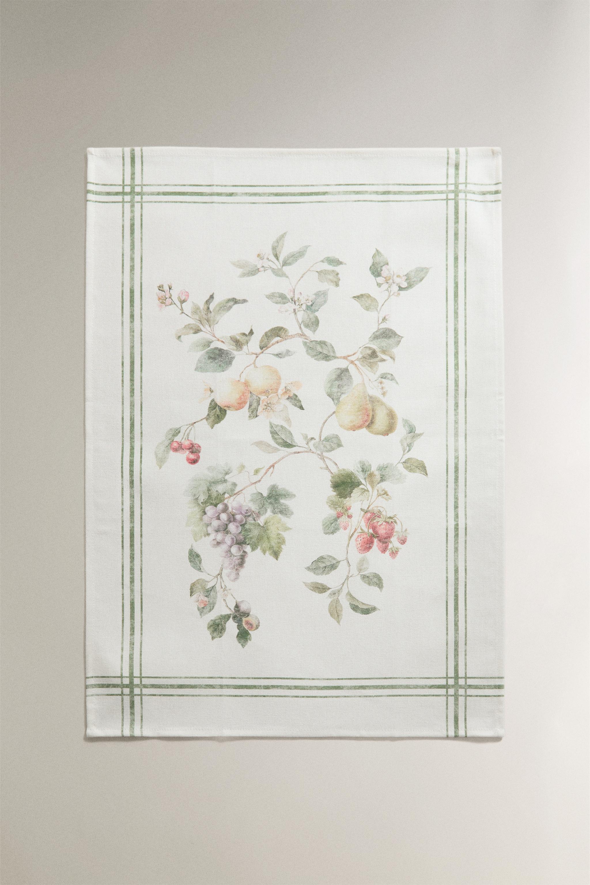 PACK OF COTTON FLORAL TEA TOWELS (PACK OF 2)