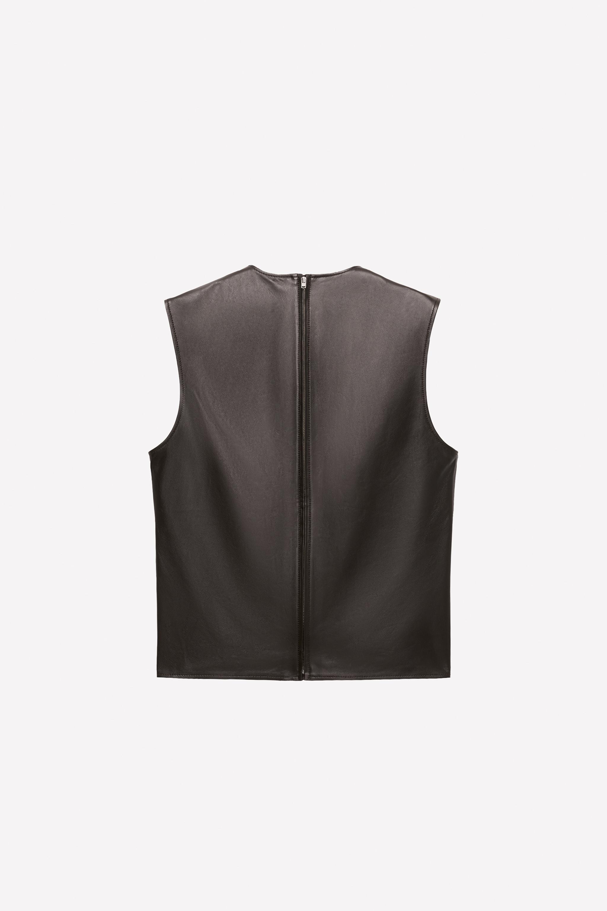 STUDDED LEATHER VEST LUDOVIC DE SAINT SERNIN x ZARA