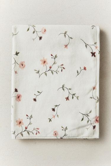 FLORAL COTTON BATH TOWEL — Multicolored 1