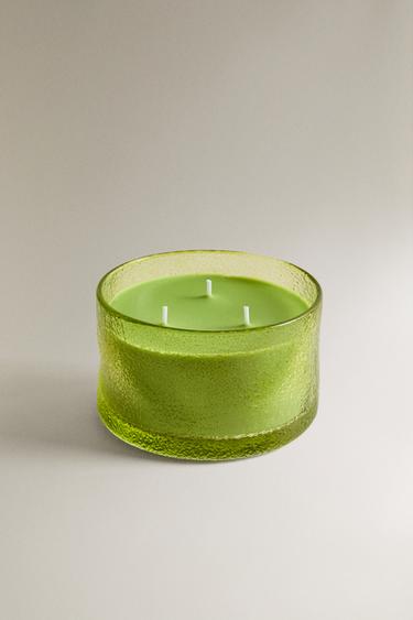 (500 G) LIME & PEPPERMINT SCENTED CANDLE - Fluorescent lime by Zara - Image 1