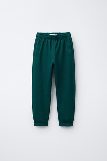 ENSEMBLE SWEAT-SHIRT ET PANTALON DE JOGGING À PIÈCE - Vert de Zara - Image 3