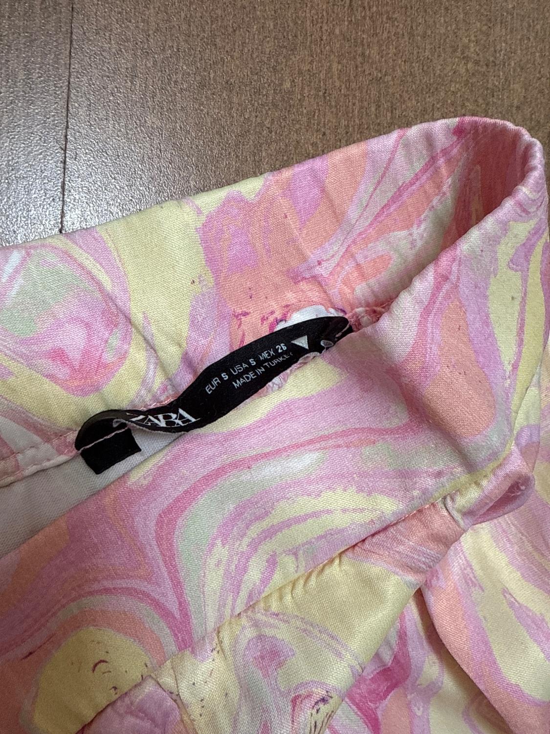 PRINTED FLARED TROUSERS - Image 4