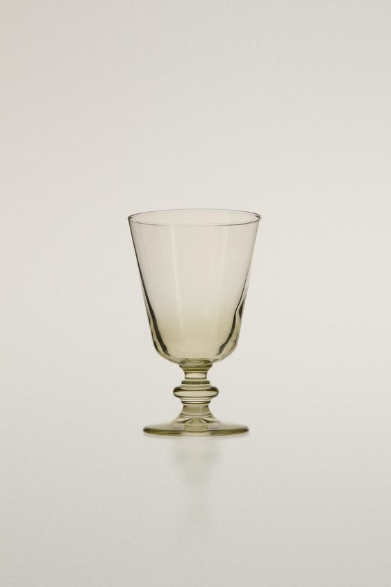 TAÇA DE VIDRO COLORIDO - Verde da Zara - Imagem 0