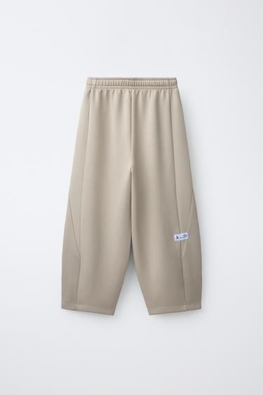 SPORTY BARREL PANTS WITH MODAL — Sand 2