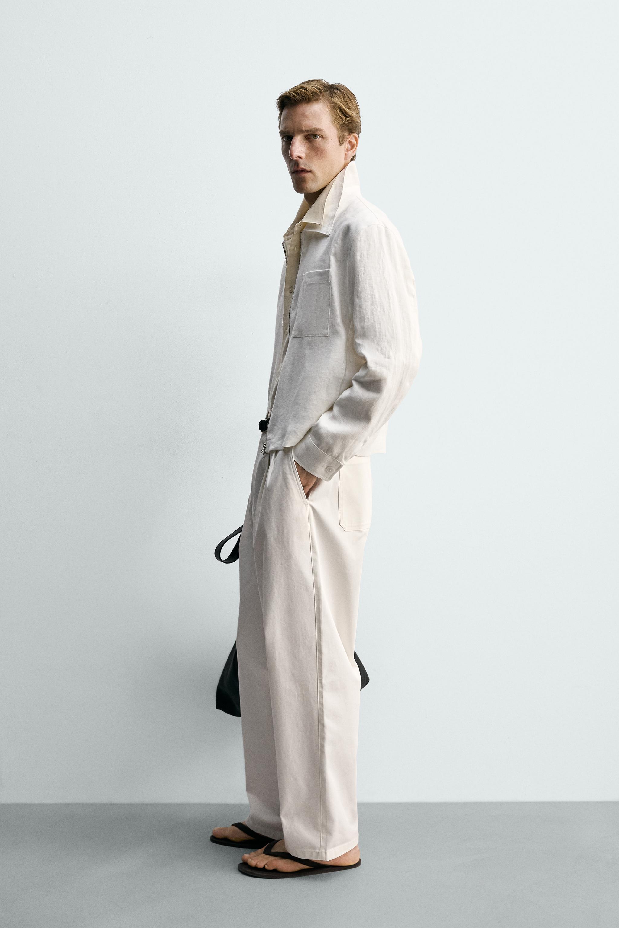 BLOUSON 100% LIN ZIPPÉ